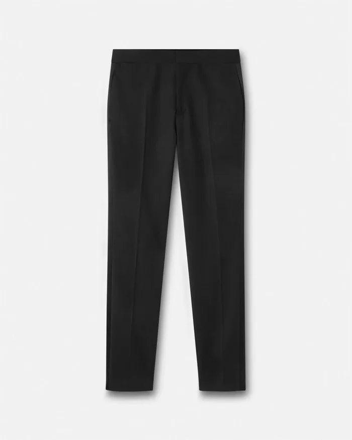Versace Blazers and Suits Formal SatinBand Pants Black 8211 Men