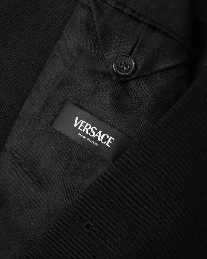 Versace Blazers and Suits SingleBreasted Tailored Jacket Black 8211 Men Versace Blazers and Suits SingleBreasted Tailored Jacket Black 8211 Men