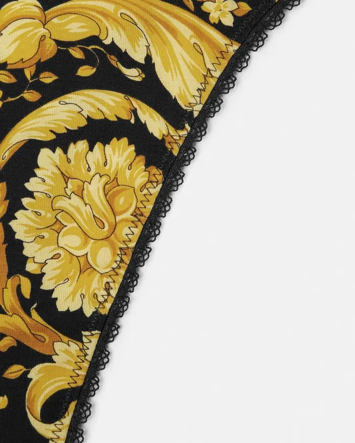 Versace Bras and Briefs Barocco Thong Blackprint 8211 Women Versace Bras and Briefs Barocco Thong Blackprint 8211 Women