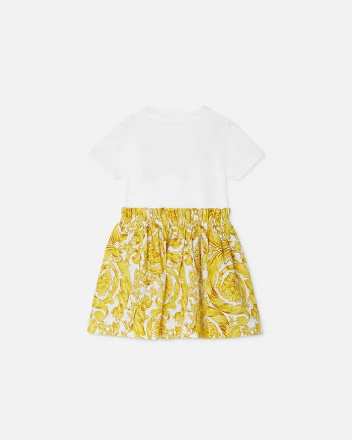 Versace Clothing Barocco Baby TShirt Dress Whiteprint 8211 Children Versace Clothing Barocco Baby TShirt Dress Whiteprint 8211 Children