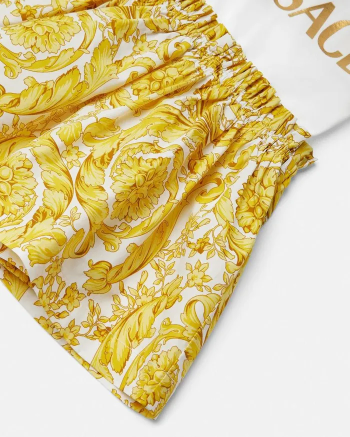 Versace Clothing Barocco Baby TShirt Dress Whiteprint 8211 Children Versace Clothing Barocco Baby TShirt Dress Whiteprint 8211 Children