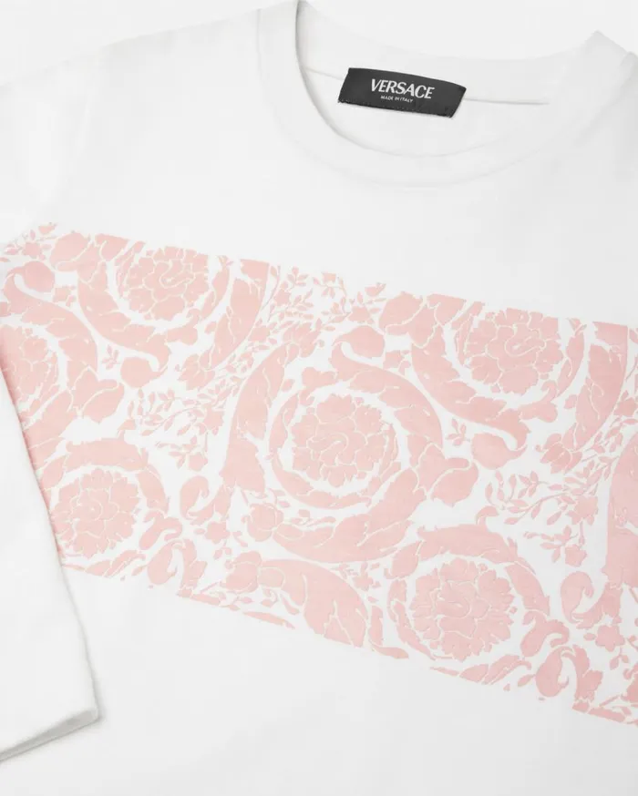 Versace Clothing Barocco Kids TShirt Light Pink 8211 Children