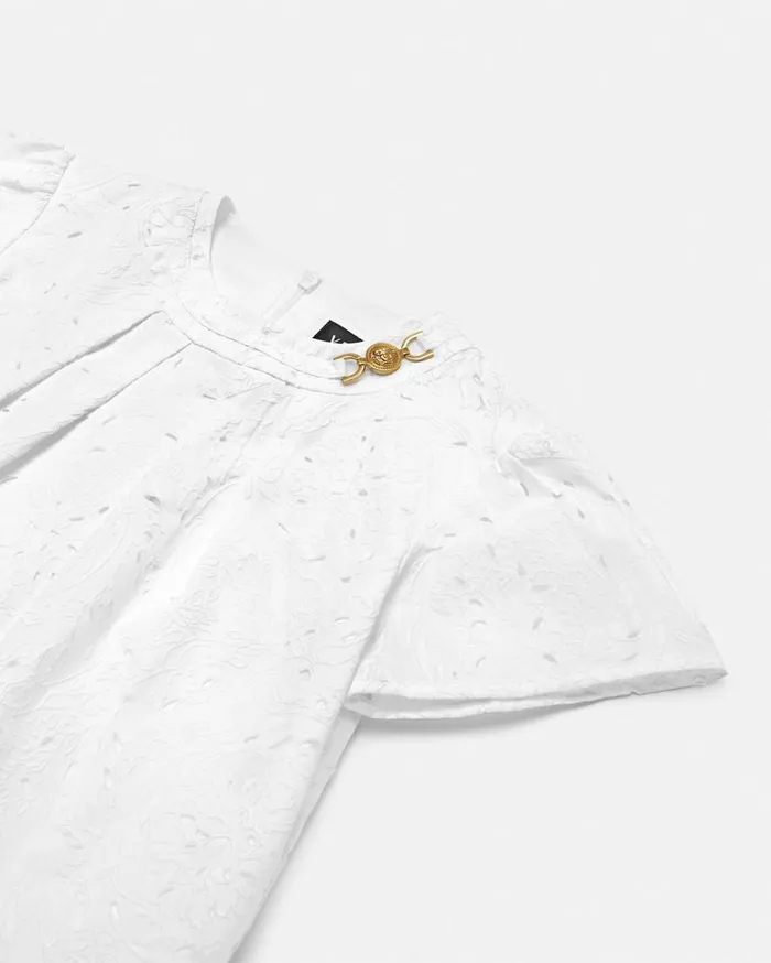 Versace Clothing Barocco Sangallo Kids Shirt White 8211 Children