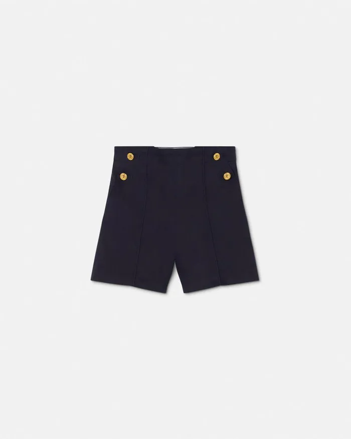 Versace Clothing Gabardine Baby Shorts Navy 8211 Children