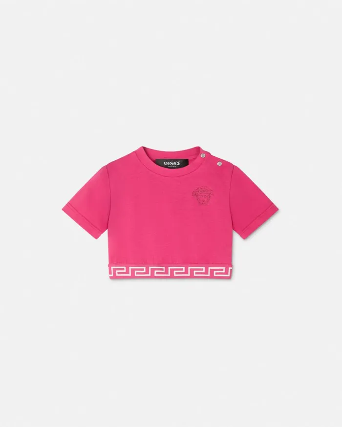 Versace Clothing Greca Baby TShirt Fuchsia 8211 Children