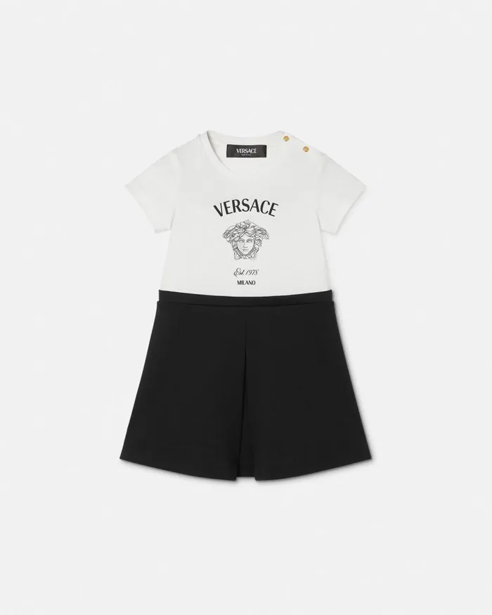 Versace Clothing Medusa Milano Baby TShirt Dress Blackwhite 8211 Children