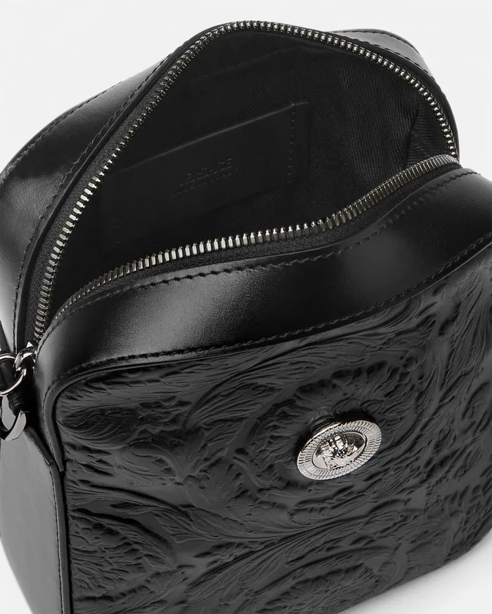 Versace Crossbody and Messengers Medusa Biggie Barocco Crossbody Bag Black 8211 Men Versace Crossbody and Messengers Medusa Biggie Barocco Crossbody Bag Black 8211 Men