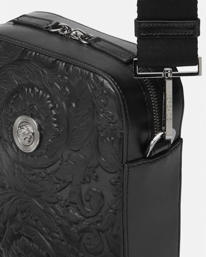 Versace Crossbody and Messengers Medusa Biggie Barocco Crossbody Bag Black 8211 Men Versace Crossbody and Messengers Medusa Biggie Barocco Crossbody Bag Black 8211 Men