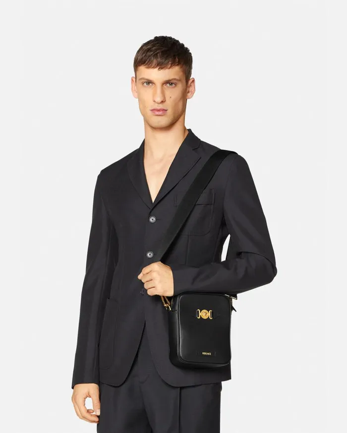 Versace Crossbody and Messengers Medusa Biggie Crossbody Bag Blackgold 8211 Men