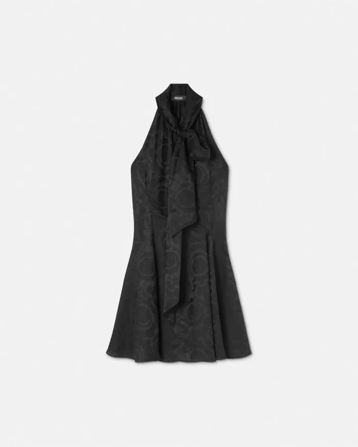 Versace Dresses Barocco Lavallire Mini Dress Black 8211 Women