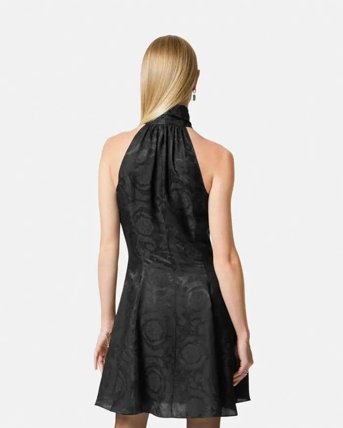 Versace Dresses Barocco Lavallire Mini Dress Black 8211 Women