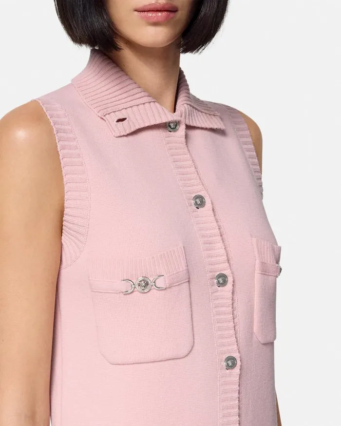 Versace Dresses CashmereBlend Shift Knit Mini Dress Light Pink 8211 Women Versace Dresses CashmereBlend Shift Knit Mini Dress Light Pink 8211 Women