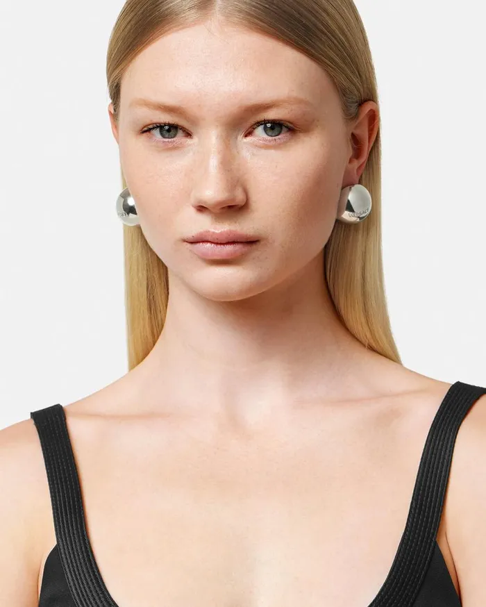 Versace Earrings Sphere Versace Tiles Earrings Silver 8211 Women Versace Earrings Sphere Versace Tiles Earrings Silver 8211 Women
