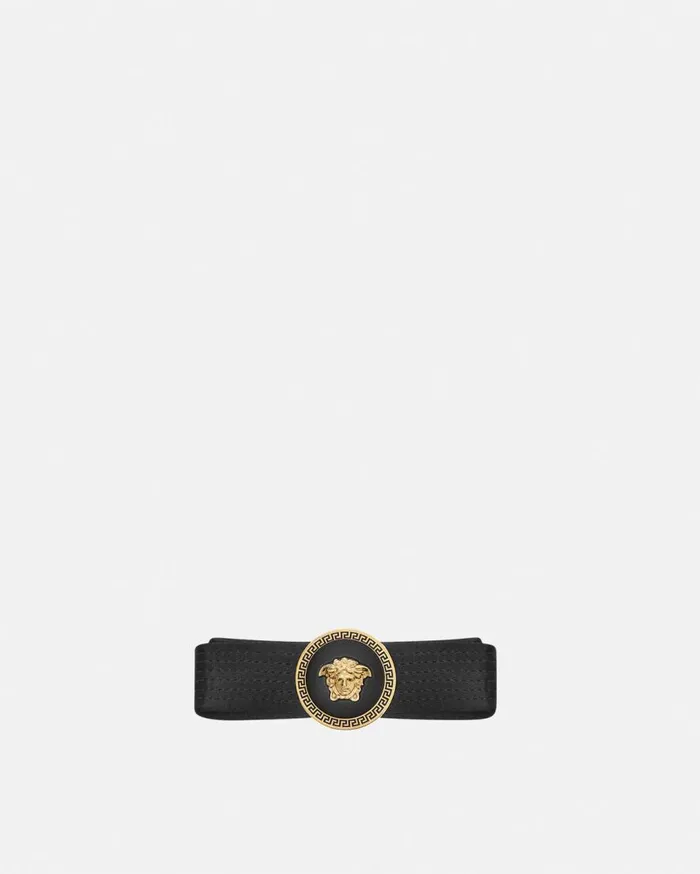 Versace Hair Accessories Gianni Ribbon Hair Clip Black 8211 Women
