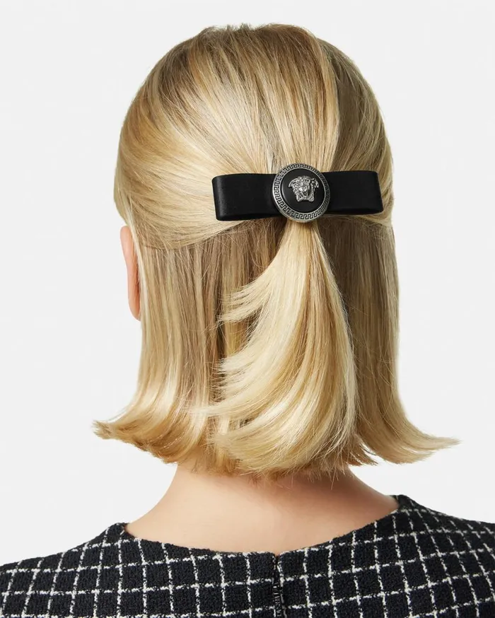 Versace Hair Accessories Gianni Ribbon Hair Clip Black 8211 Women Versace Hair Accessories Gianni Ribbon Hair Clip Black 8211 Women
