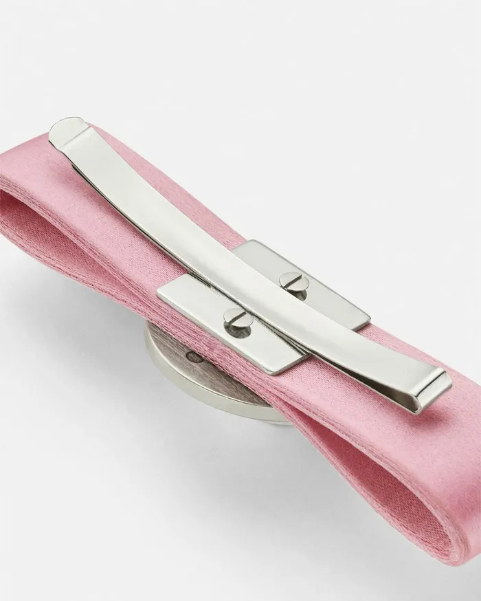 Versace Hair Accessories Left Gianni Ribbon Hair Pin Pink 8211 Women