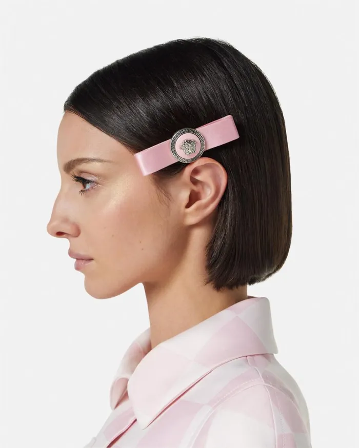 Versace Hair Accessories Left Gianni Ribbon Hair Pin Pink 8211 Women