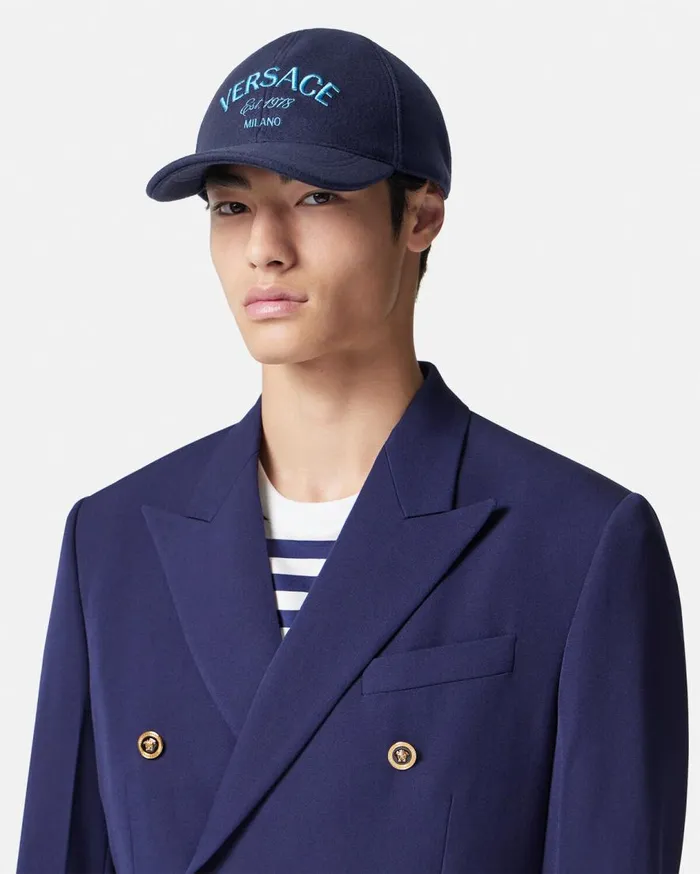 Versace Hats and Caps Versace Milano Stamp Wool Baseball Cap Blue 8211 Men Versace Hats and Caps Versace Milano Stamp Wool Baseball Cap Blue 8211 Men