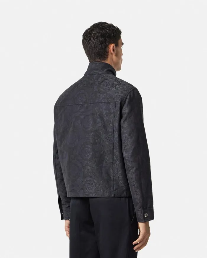 Versace Jackets and Coats Barocco Jacquard Blouson Jacket Gray 8211 Men Versace Jackets and Coats Barocco Jacquard Blouson Jacket Gray 8211 Men