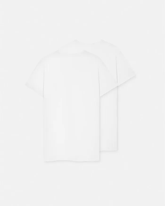 Versace Loungewear and Pajamas Medusa Undershirt 2Pack White 8211 Men Versace Loungewear and Pajamas Medusa Undershirt 2Pack White 8211 Men