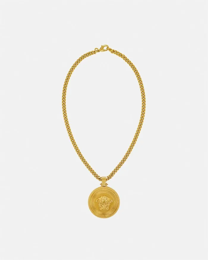 Versace Necklaces Medusa Biggie Necklace Light Gold 8211 Men