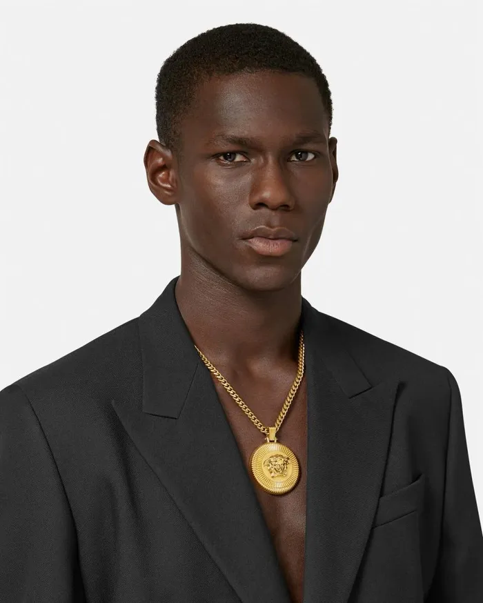 Versace Necklaces Medusa Biggie Necklace Light Gold 8211 Men