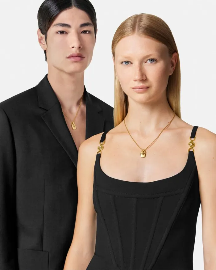 Versace Necklaces Medusa Necklace Light Gold 8211 WomenMen
