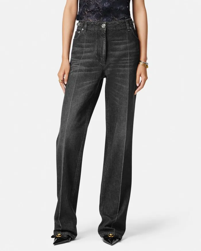 Versace Pants and Shorts Boyfriend Jeans Gray 8211 Women