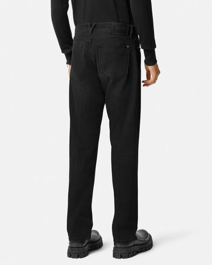 Versace Pants and Shorts Regular Fit Barocco Jeans Black 8211 Men Versace Pants and Shorts Regular Fit Barocco Jeans Black 8211 Men