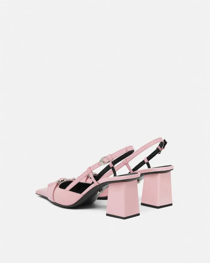 Versace Pumps and Slingbacks Medusa Buckle Patent Slingback Pumps 70 Mm Light Pink 8211 Women Versace Pumps and Slingbacks Medusa Buckle Patent Slingback Pumps 70 Mm Light Pink 8211 Women