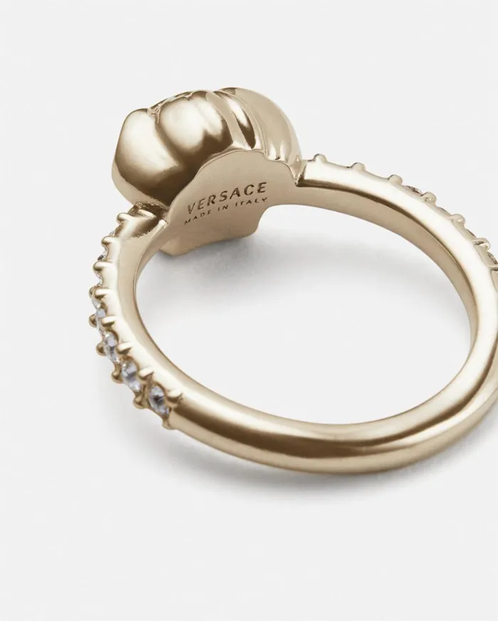 Versace Rings Crystal La Medusa Ring Gold 8211 Women
