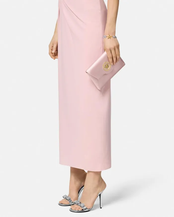 Versace Shoulder and Crossbody La Medusa Envelope Clutch Light Pink 8211 Women