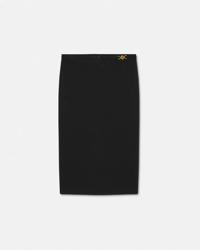Versace Skirts Medusa 03995 Midi Skirt Black 8211 Women