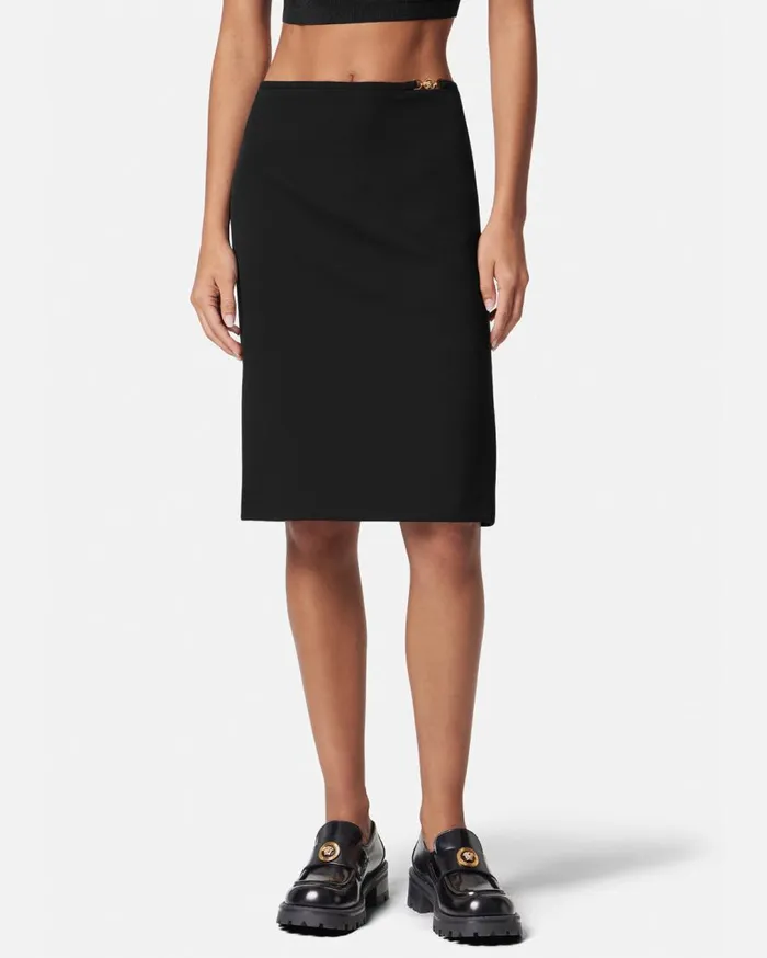 Versace Skirts Medusa 03995 Midi Skirt Black 8211 Women