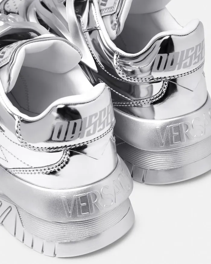 Versace Sneakers Odissea Metallic Sneakers Silver 8211 Women Versace Sneakers Odissea Metallic Sneakers Silver 8211 Women