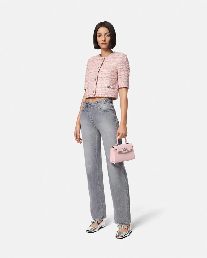 Versace Suits Tweed Cardigan Jacket Light Pink 8211 Women Versace Suits Tweed Cardigan Jacket Light Pink 8211 Women