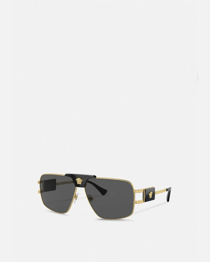 Versace Sunglasses Aviator Sunglasses Blackgold 8211 Men