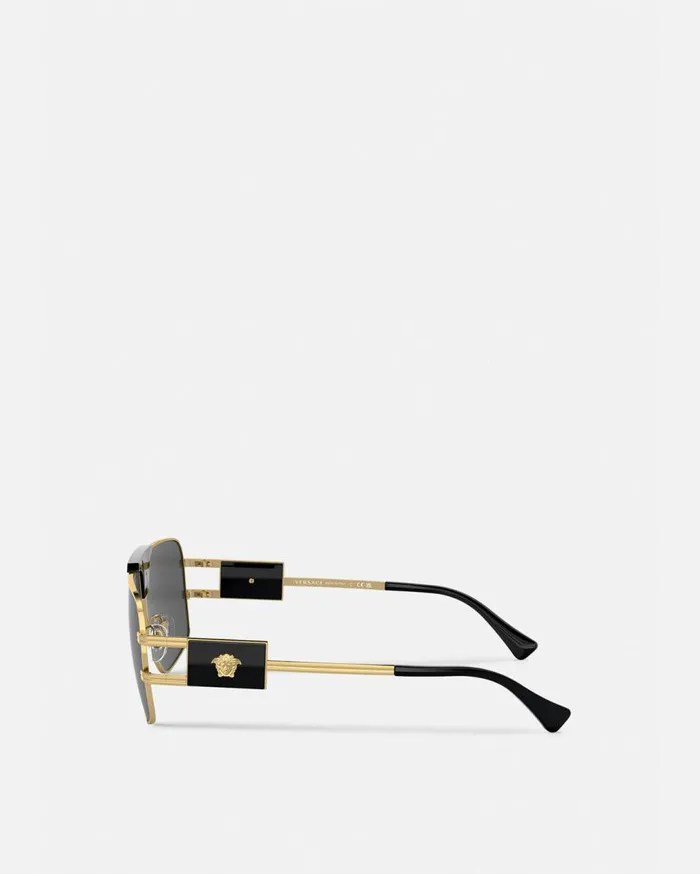 Versace Sunglasses Aviator Sunglasses Blackgold 8211 Men