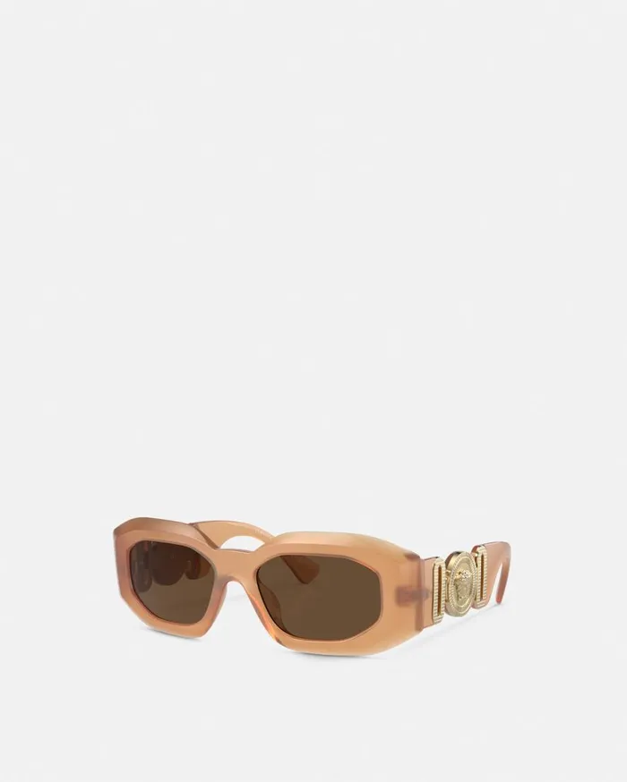 Versace Sunglasses Maxi Medusa Biggie Sunglasses Beige 8211 WomenMen