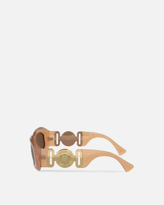 Versace Sunglasses Maxi Medusa Biggie Sunglasses Beige 8211 WomenMen Versace Sunglasses Maxi Medusa Biggie Sunglasses Beige 8211 WomenMen