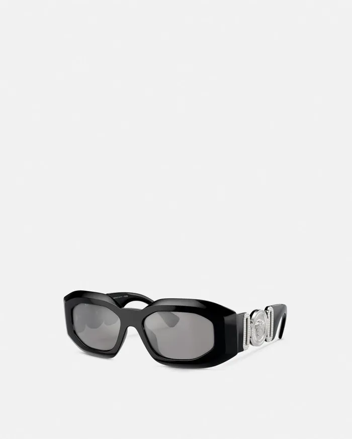 Versace Sunglasses Maxi Medusa Biggie Sunglasses Black 8211 WomenMen