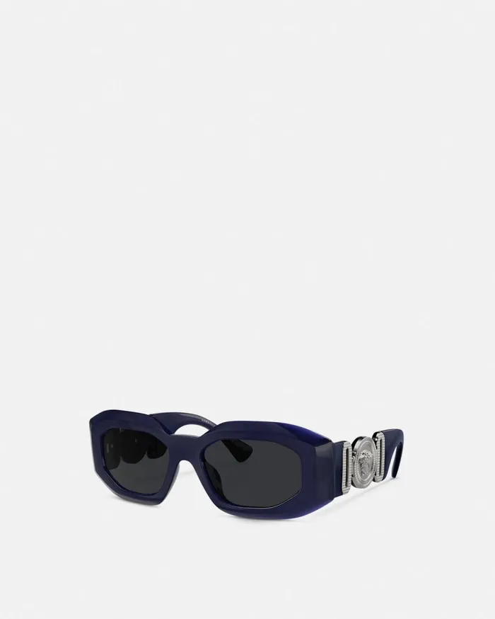 Versace Sunglasses Maxi Medusa Biggie Sunglasses Blue 8211 WomenMen