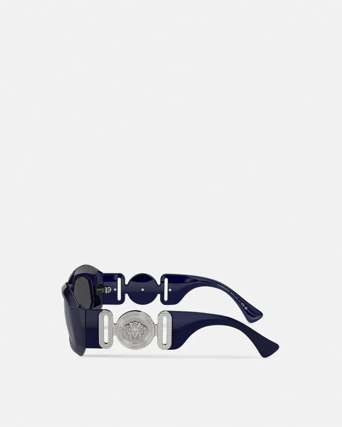 Versace Sunglasses Maxi Medusa Biggie Sunglasses Blue 8211 WomenMen Versace Sunglasses Maxi Medusa Biggie Sunglasses Blue 8211 WomenMen