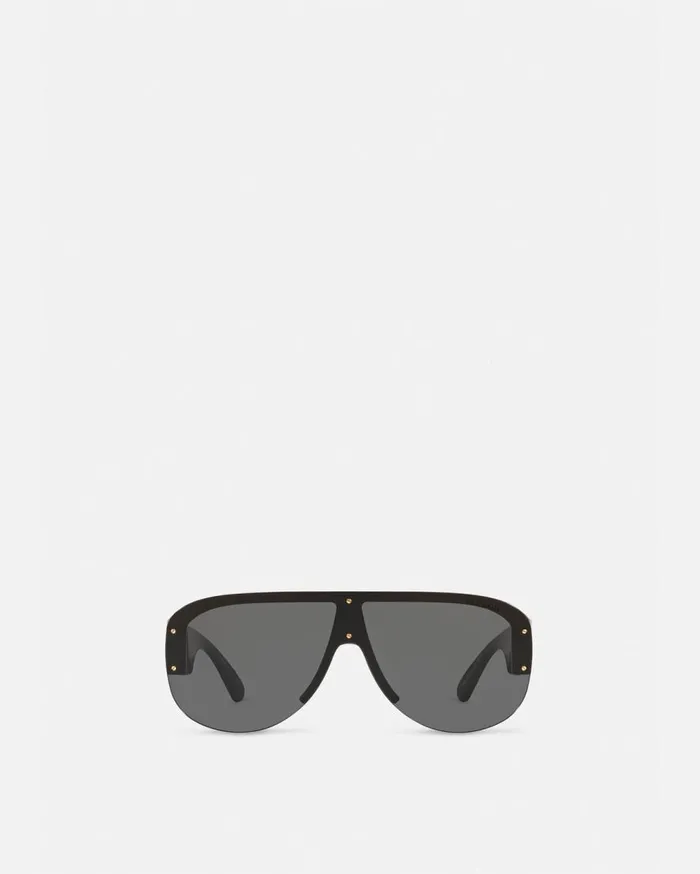 Versace Sunglasses Medusa Biggie Pilot Sunglasses Black 8211 Men Versace Sunglasses Medusa Biggie Pilot Sunglasses Black 8211 Men