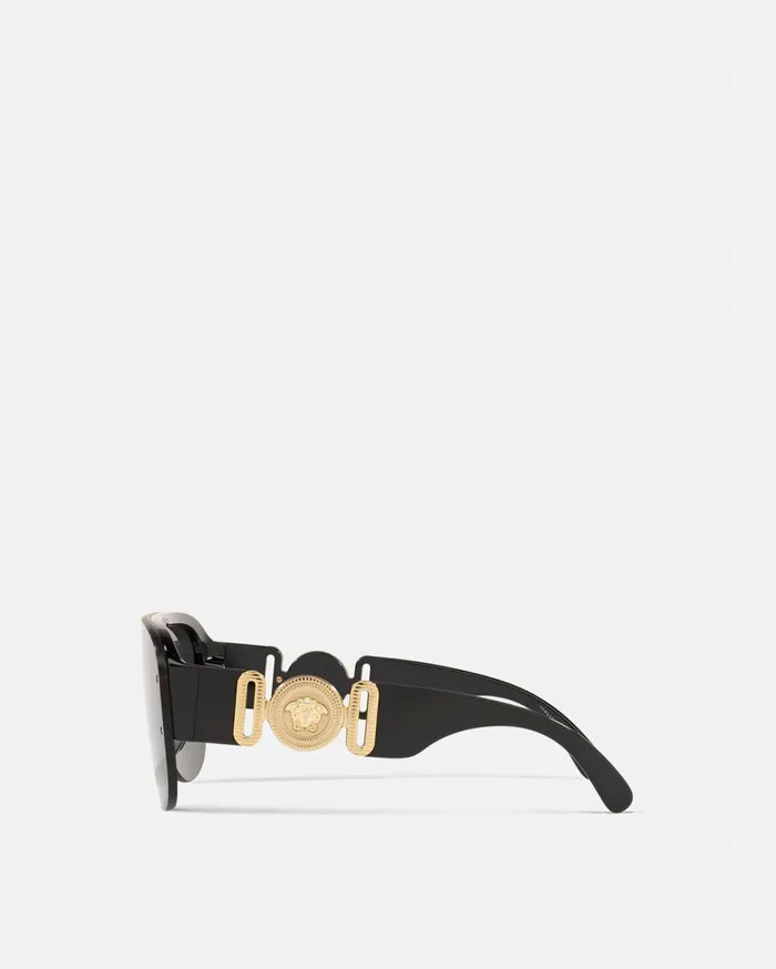 Versace Sunglasses Medusa Biggie Pilot Sunglasses Black 8211 Men Versace Sunglasses Medusa Biggie Pilot Sunglasses Black 8211 Men