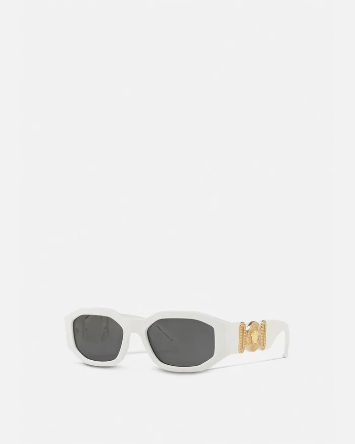 Versace Sunglasses Medusa Biggie Sunglasses White 8211 WomenMen