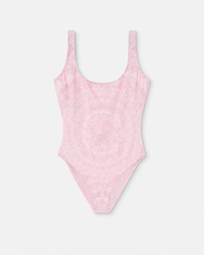 Versace Swimwear Barocco OnePiece Swimsuit Pinkprint 8211 Women