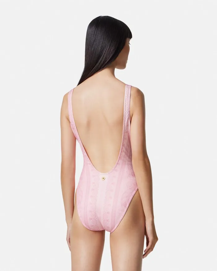 Versace Swimwear Barocco OnePiece Swimsuit Pinkprint 8211 Women Versace Swimwear Barocco OnePiece Swimsuit Pinkprint 8211 Women