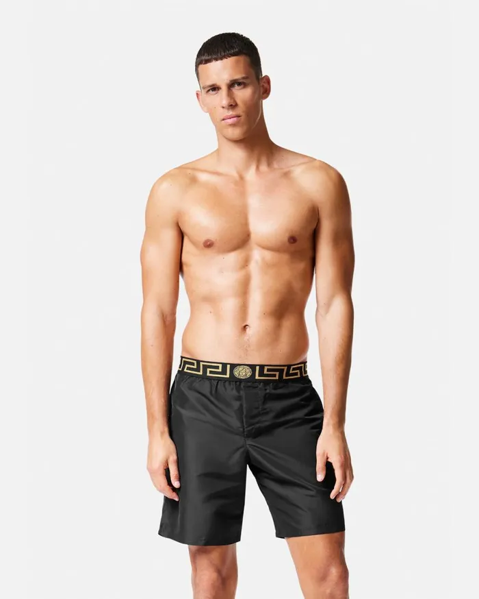 Versace Swimwear Greca Border Boardshorts Black 8211 Men