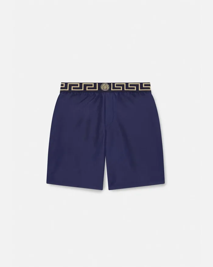 Versace Swimwear Greca Border Boardshorts Blue 8211 Men